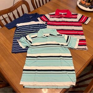 The Children’s Place short sleeve striped polos bundle Size XL (14)